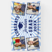 ネイビモダンーブルー卒業クラス2024 4 PHOTO 横断幕 (縦)