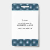 ネイビモダンーブルー従業員 バッジ (裏面)