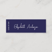 ネイビモダンーブルー白人大学院卒業 コーリングカード (正面)