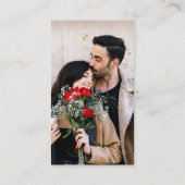 ネイビモダンーブルーQRコードスモールの結婚詳細 エンクロージャーカード (裏面)