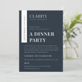 ネイビモダンーミニマルクラフト会議イベントロゴ 招待状 (スタンド正面)