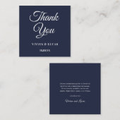 ネイビモダンーミニマルブ・ブ結婚ルーさん ノートカード (正面/裏面)