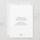 ネイビモダンーメリーと明るい非写真 シーズンカード (裏面)