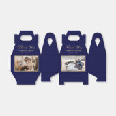 ネイビモダンー結婚ブルーの2枚お願い フェイバーボックス (折り畳みなし)