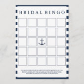 ネイビモダンー航海のブライダルシャワービンゴゲーム (正面)