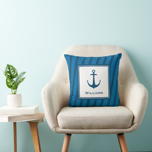 ネイビモダンー航海の姓いかり クッション (椅子)