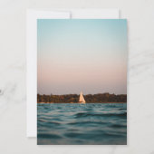 ネイビモダンー航海の結婚式招待状 招待状 (裏面)