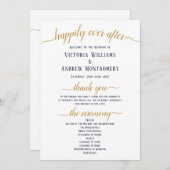 ネイビモダンー金ゴールドスミニマルトの式 プログラム (正面/裏面)