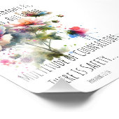 ネイビモダンー&ピンク「カウンセラー水彩フローラ フォトプリント            (角)