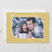 ネイビモダンー&金ゴールドラブ&ライトハヌカー写真 シーズンカード (正面)