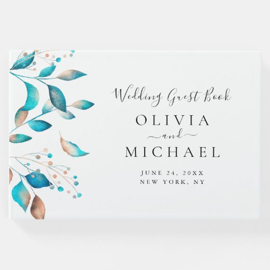 ネイビモダン素朴結婚ー ゲストブック (正面)