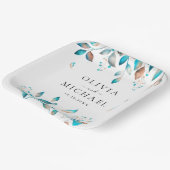 ネイビモダン素朴結婚ー ペーパープレート (傾斜あり)