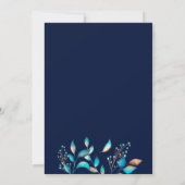 ネイビモダン素朴結婚ー 招待状 (裏面)