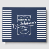 ネイビユニークーストライプビーチハウス ゲストブック (正面)