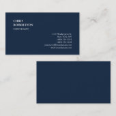 ネイビユニークーブルークラシカルル 名刺 (正面/裏面)