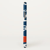 ネイビーいかりパター航海のン・モノグラム Case-Mate iPhoneケース (裏面/右)