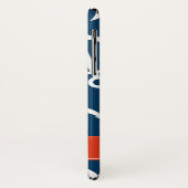 ネイビーいかりパター航海のン・モノグラム Case-Mate iPhoneケース (裏面/左)