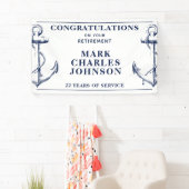 ネイビーいかり航海の退職 横断幕 (インサイチュ)