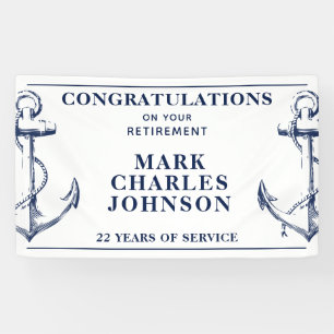 ネイビーいかり航海の退職 横断幕