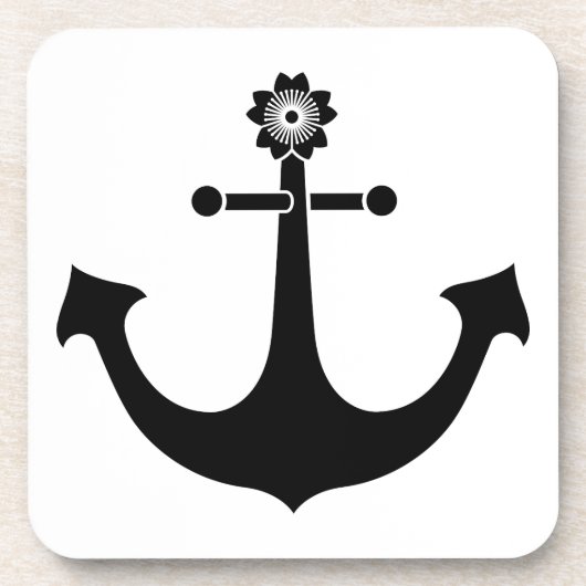 ネイビーいかり コースター (正面)