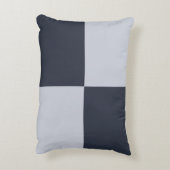 ネイビーおよびグレーの長方形 アクセントクッション (裏面(縦))