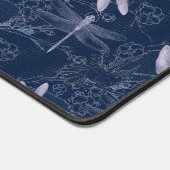 ネイビーかわいらしにトンボカスタムイ デスクマット (コーナー)