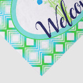 ネイビーかわいらしフローズティッシュペーパーをパーソナライズ 薄葉紙 (詳細)