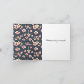 ネイビーさくらんぼブロッサムフローラありがとう サンキューカード (内部)