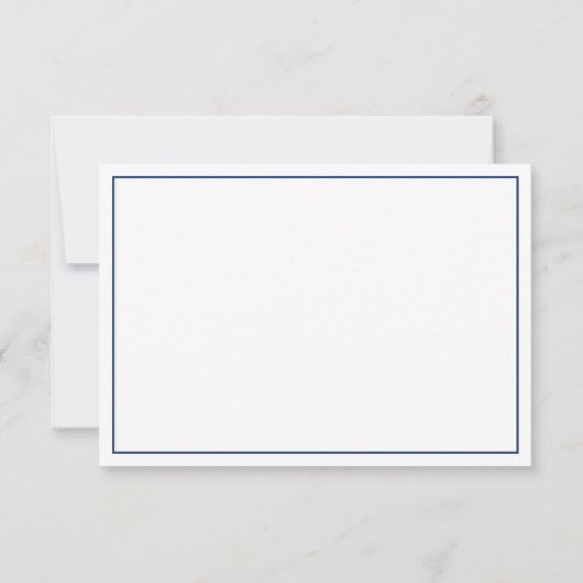 ネイビーとアクアの蝶ネクタイの感謝カードです。 サンキューカード (裏面)