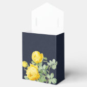 ネイビーとイエローローズロマンチック結婚ズ フェイバーボックス (オープン)