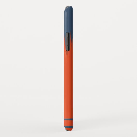 ネイビーとオレンジ Case-Mate iPhoneケース (裏面/右)