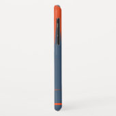 ネイビーとオレンジ Case-Mate iPhoneケース (裏面/左)