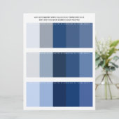 ネイビーとグレーのカラー結婚パレット (スタンド正面)