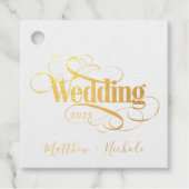 ネイビーとゴールドの航海ボート ゴールドフレーム ウェディング フェイバータグ (正面)