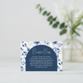 ネイビーとダスティブルーボーイフローラブックリクエスト エンクロージャーカード (スタンド正面)