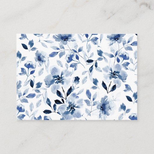 ネイビーとダスティブルーボーイフローラブックリクエスト エンクロージャーカード (裏面)