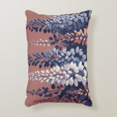 ネイビーとバラウィステリアエレガンス アクセントクッション (正面(垂直))