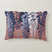 ネイビーとバラウィステリアエレガンス アクセントクッション (裏面)