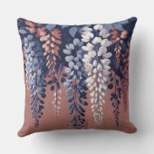 ネイビーとバラウィステリアエレガンス クッション (裏面)