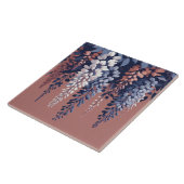 ネイビーとバラウィステリアエレガンス タイル (側面)