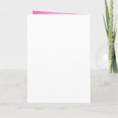 ネイビーとピンクのフローラカードスタイル結婚式招待状 招待状 (裏面)