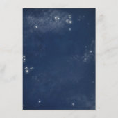 ネイビーとブルゴーニュのフローラ結婚ズ・インフォメーション・ゲスト エンクロージャーカード (裏面)