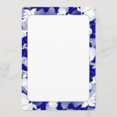 ネイビーとホワイトのフローラ縁どファン・プログラムの紙 プログラム (正面)