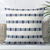 ネイビーとホワイトの装飾装飾用クッション クッション