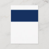 ネイビーとホワイトの雪片エンクロージャカード エンクロージャーカード (裏面)