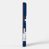 ネイビーとホワイトのiPhoneケース Case-Mate iPhoneケース (裏面 / 右)