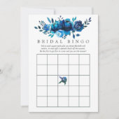 ネイビーとホワイトウォーターの色のフローラブライダルビンゴ (正面)