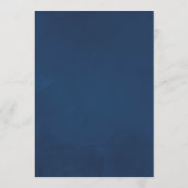 ネイビーとホワイトウォーター色フローラブライダルアドバイス アドバイスカード (裏面)