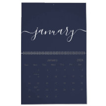 ネイビーとホワイトミニマリスト2024