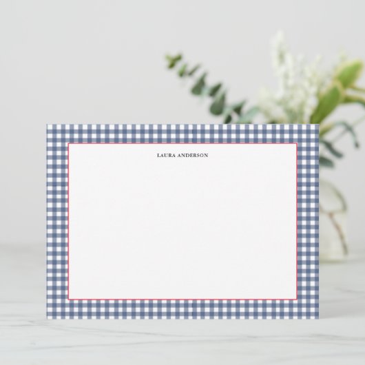 ネイビーとホワイト航海のジンガム平 サンキューカード (スタンド正面)